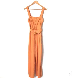 Glassons Tangerine Wide Leg Belted Jumpsuit- Size 8