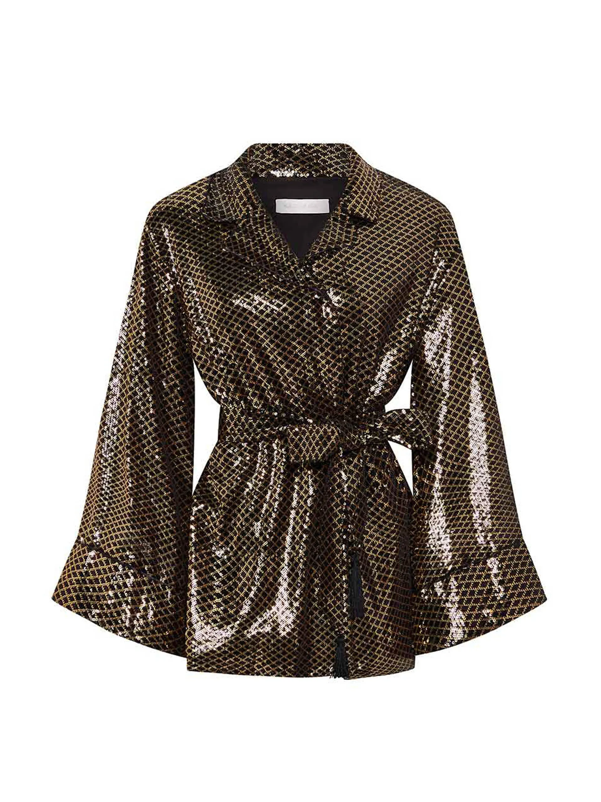 Gold and black Una sequin jacket