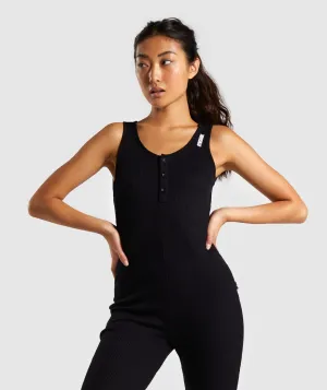 Gymshark Power Down Jumpsuit - Black