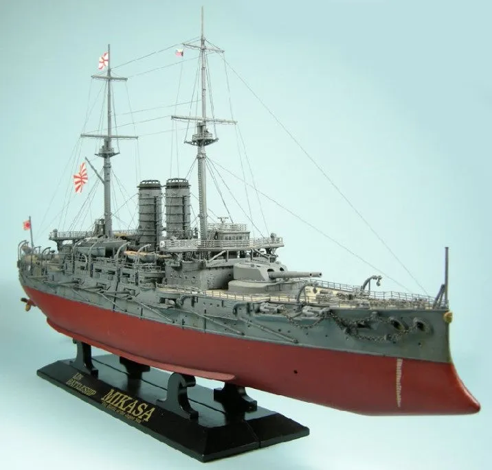 Hasegawa Ship Models 1/350 Japanese Navy Mikasa Battleship Battle of the Japan Sea Kit
