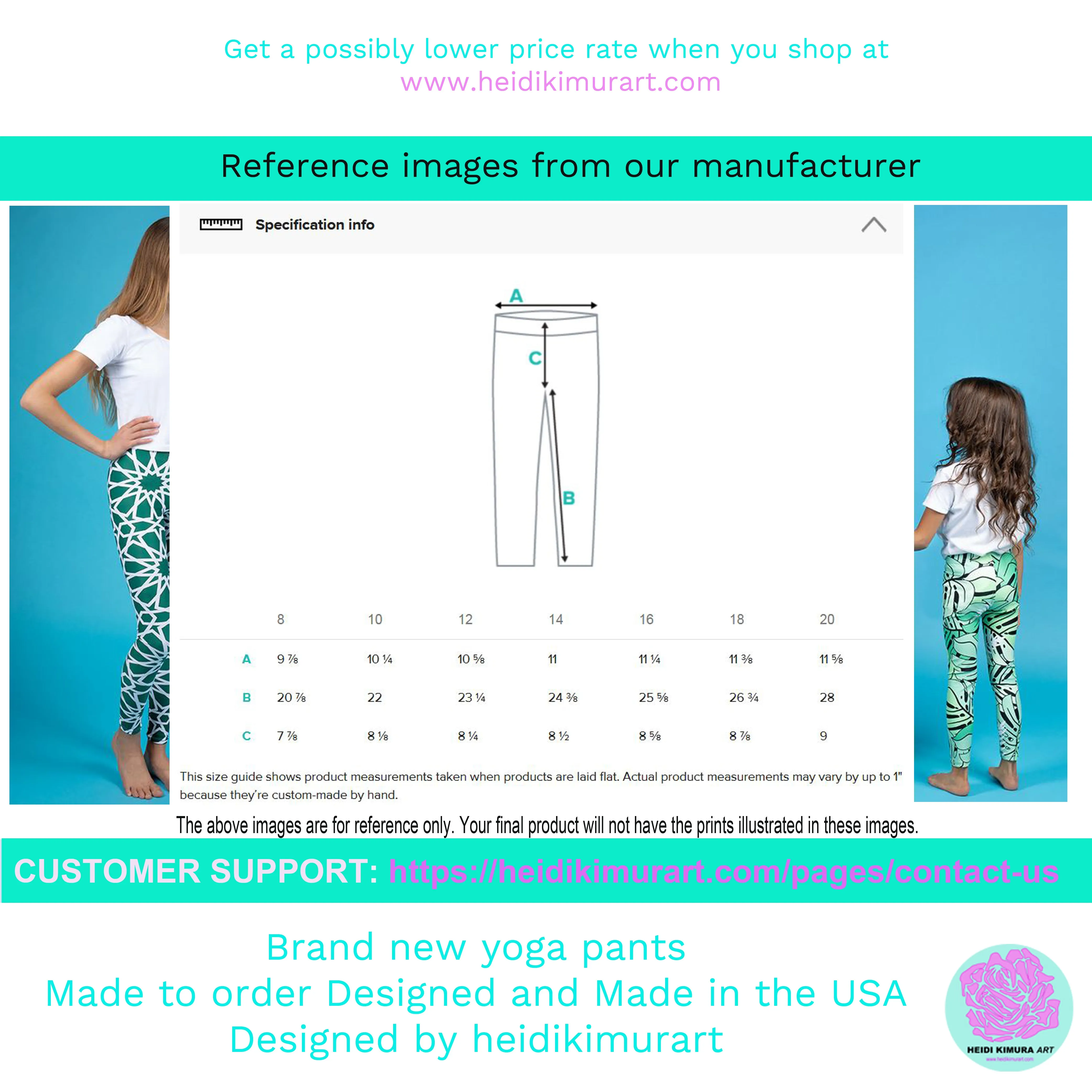 Hot Pink Leopard Youth Leggings, Animal Print Tights Compression Pants- Made in USA/EU