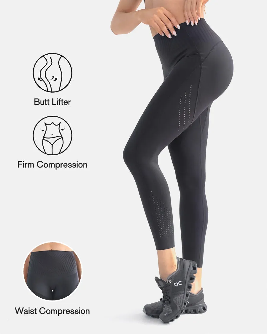 HourglassFit™ Padded Support Leggings With Laser Compression