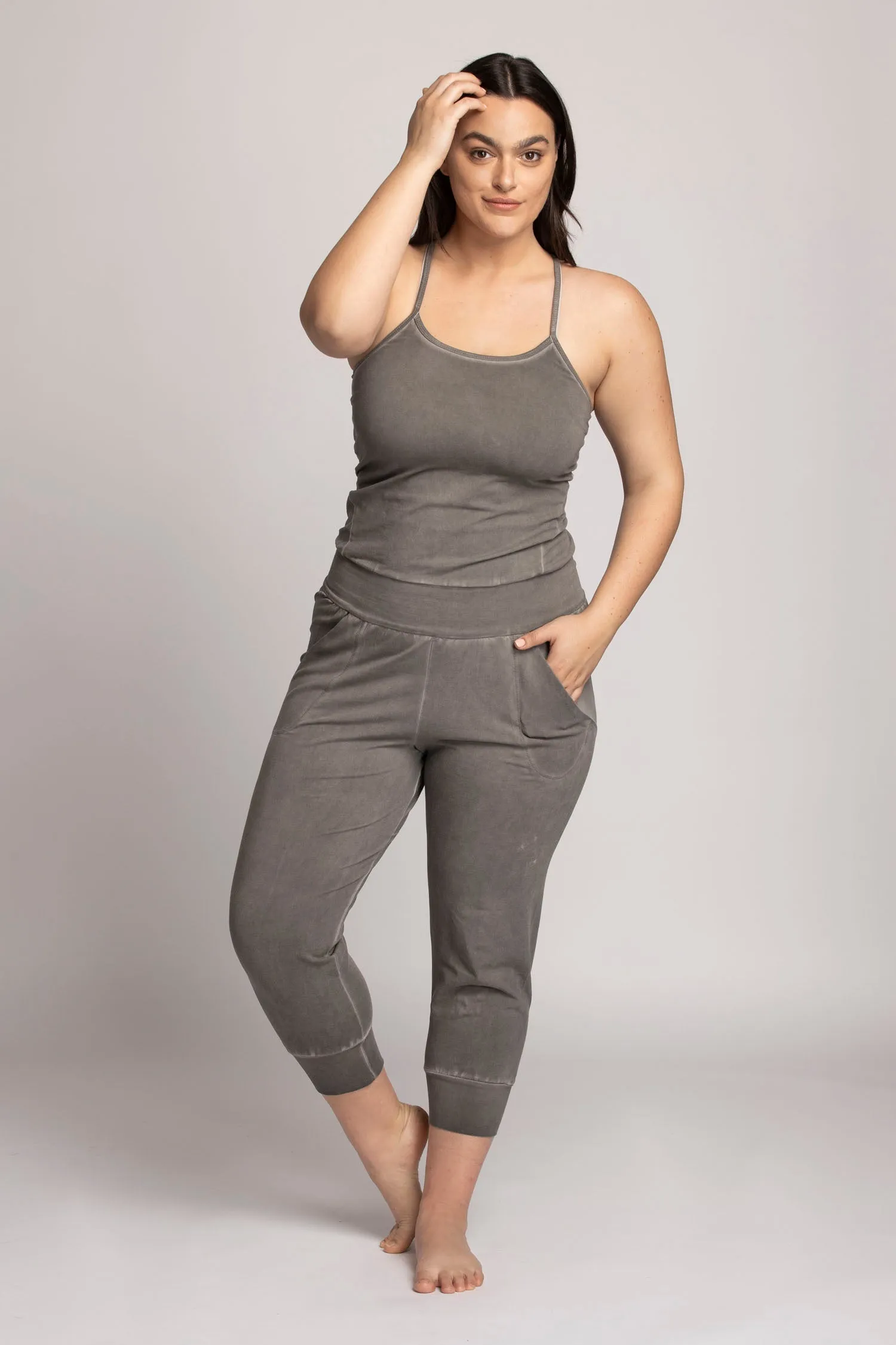 I'mPerfect Stonewash Yoga Jumpsuit 35%off