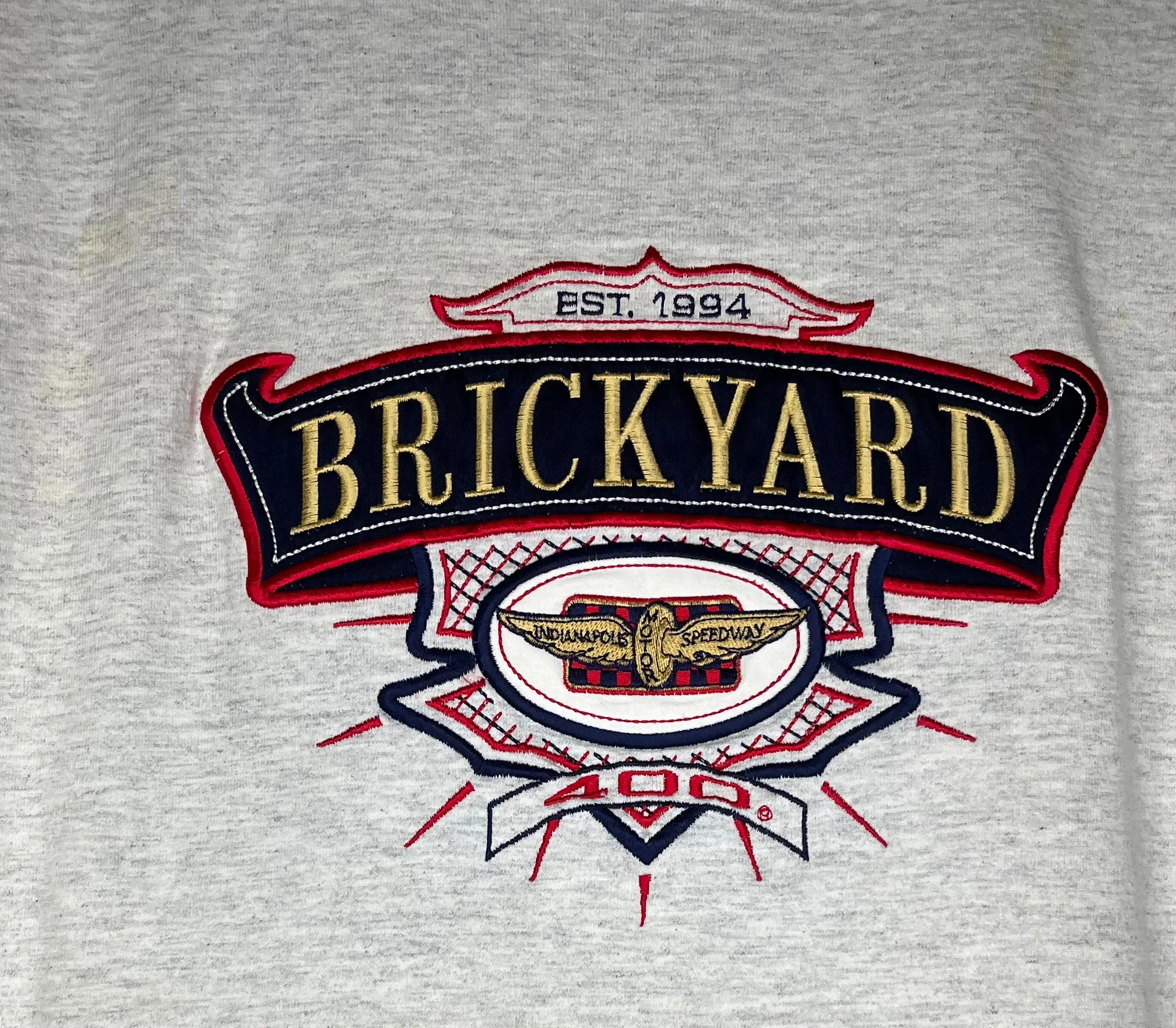 Indianapolis Motor Speedway Brickyard Embroidered T-Shirt: L