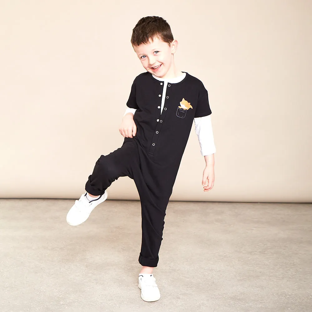 Kenzie Jumpsuit Black & Rust (2 for €35)