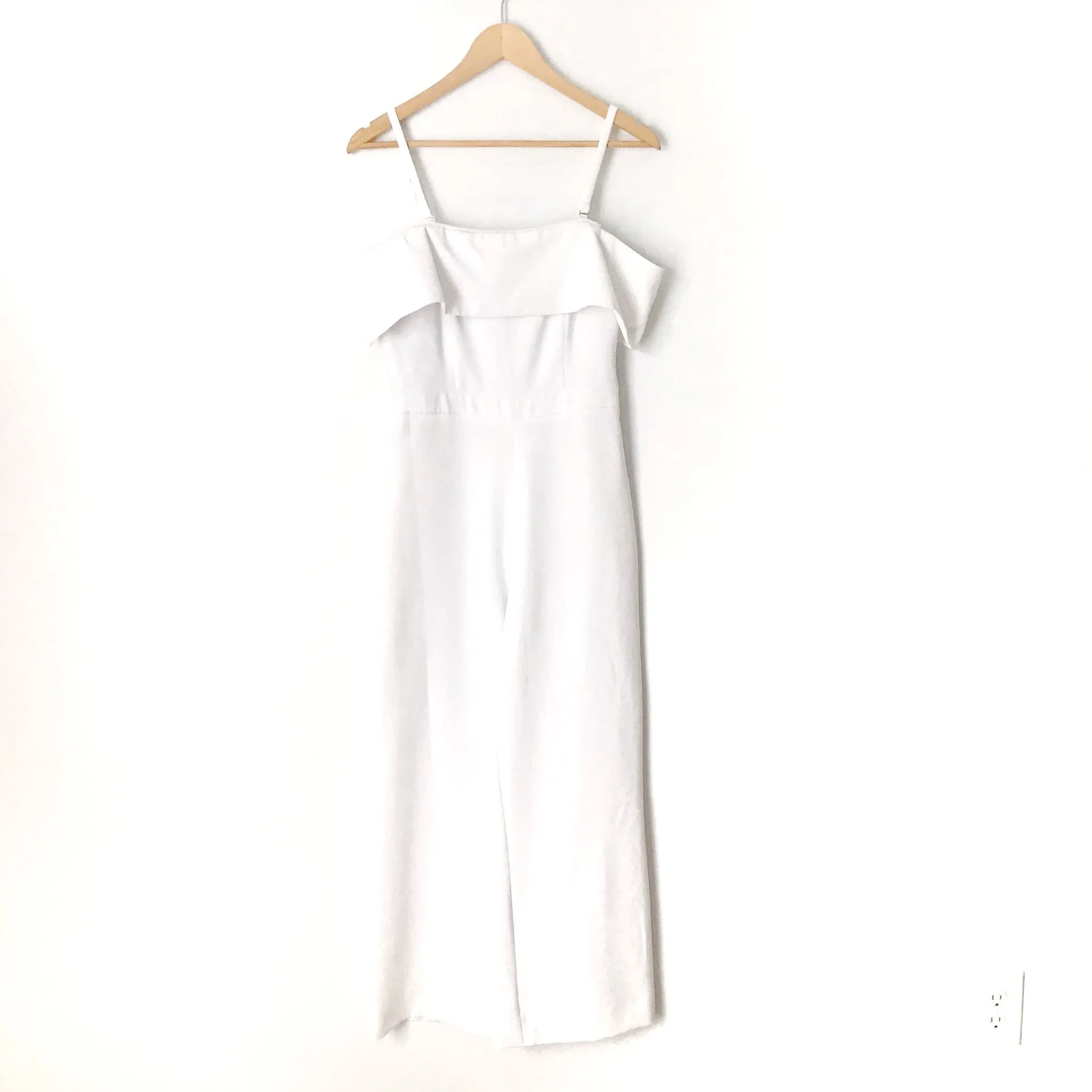Laundry White Off the Shoulder Jumpsuit- Size 2