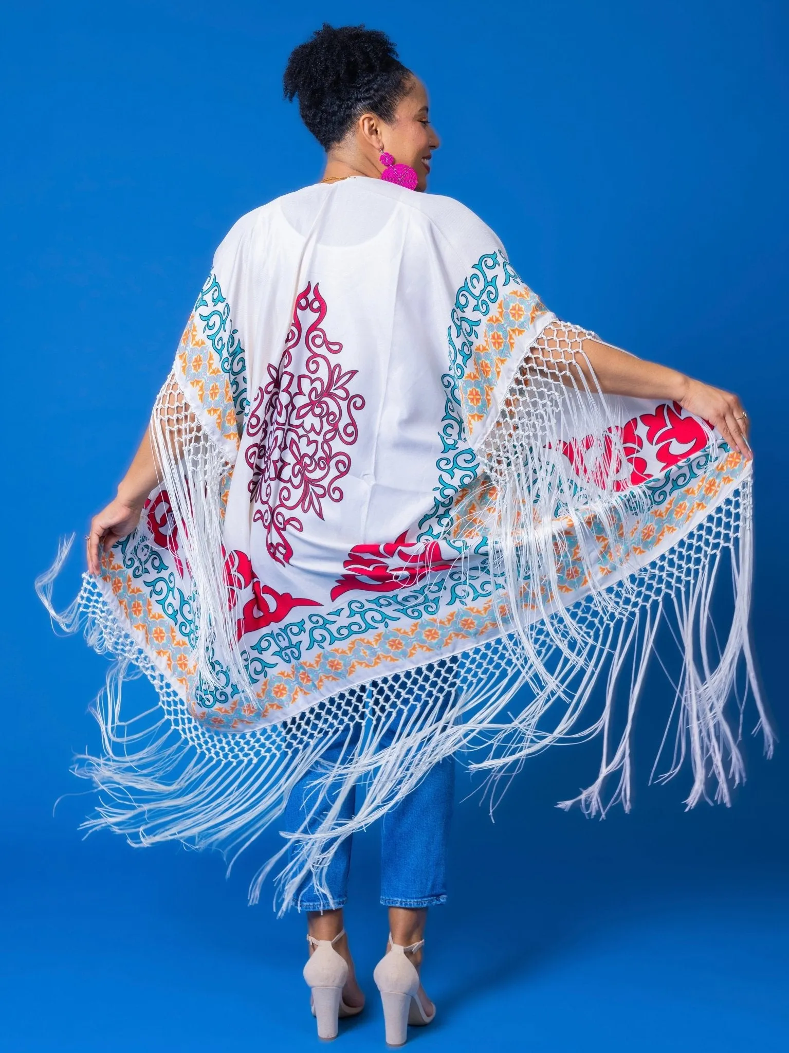 Lillian Fringe Kimono