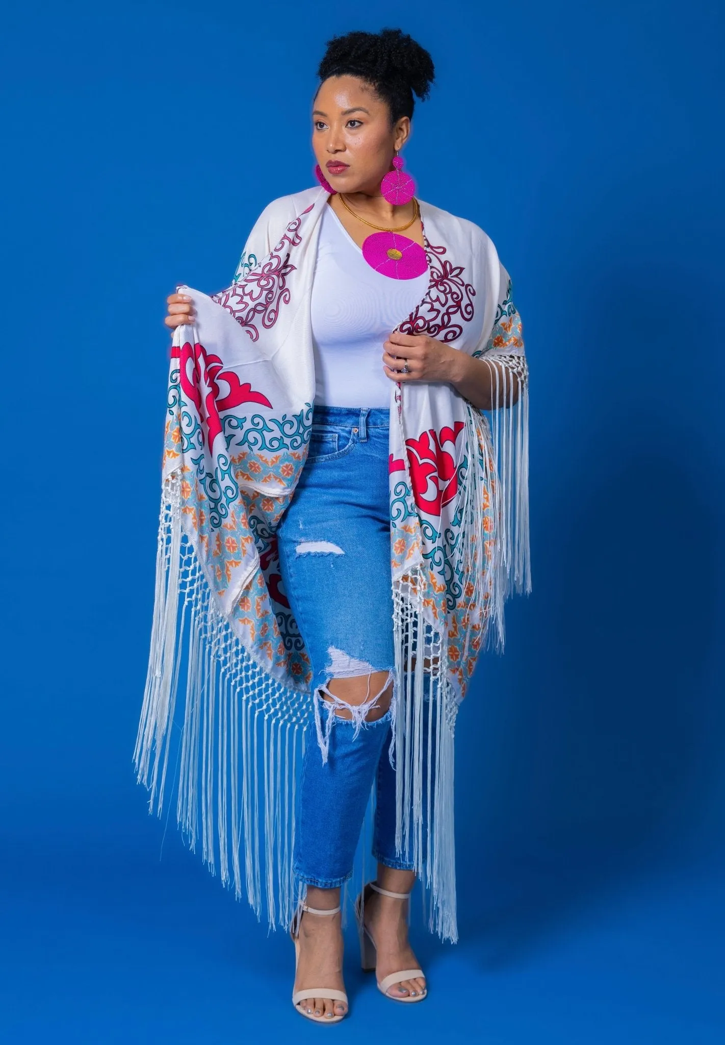 Lillian Fringe Kimono