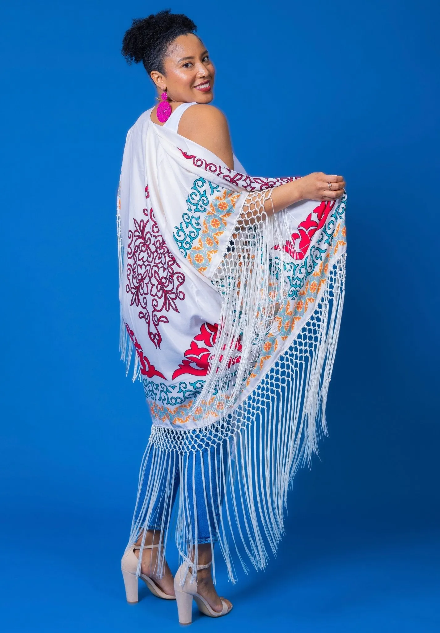 Lillian Fringe Kimono