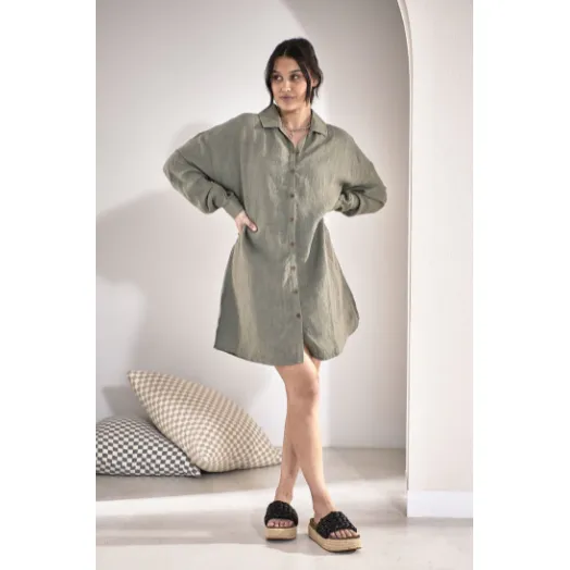 Linen Shift Dress