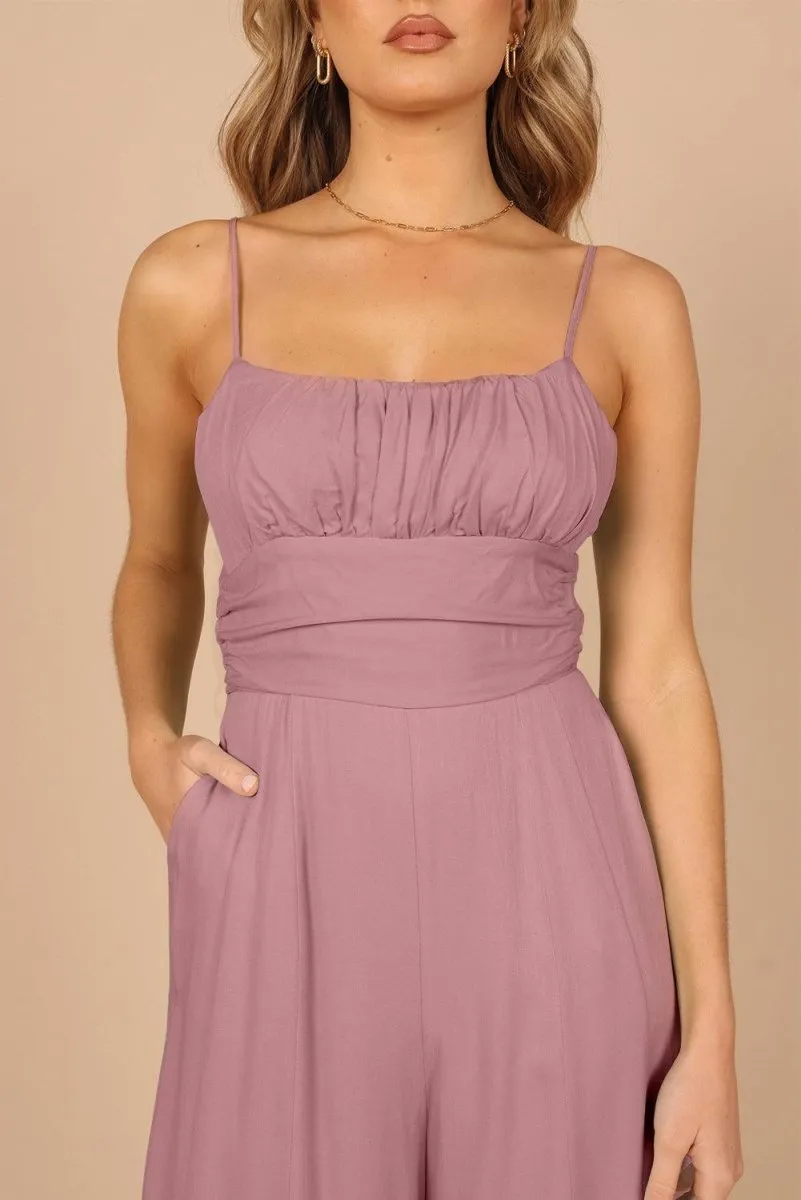 Lizzy Backless Knot Wide-Leg Jumpsuit