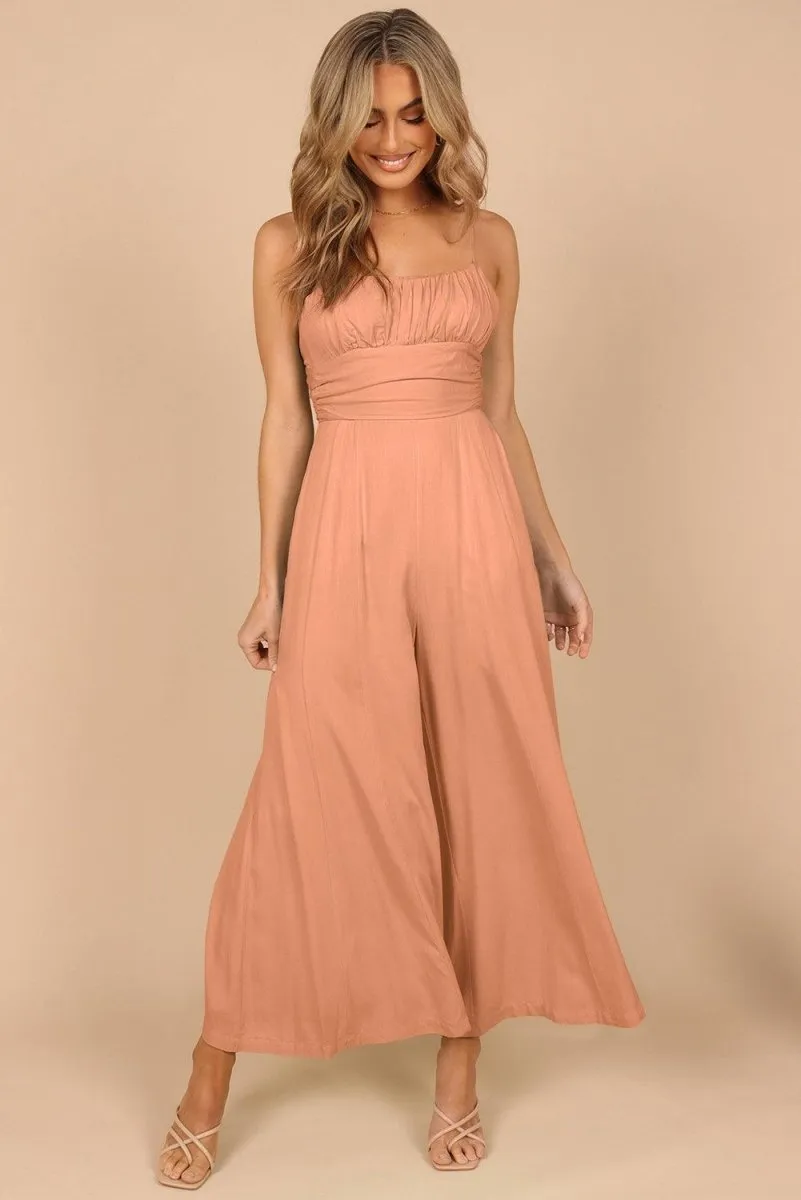 Lizzy Backless Knot Wide-Leg Jumpsuit