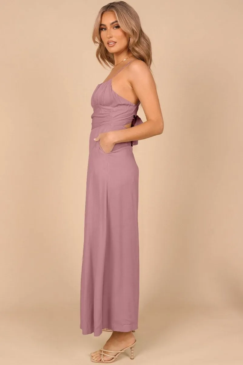 Lizzy Backless Knot Wide-Leg Jumpsuit