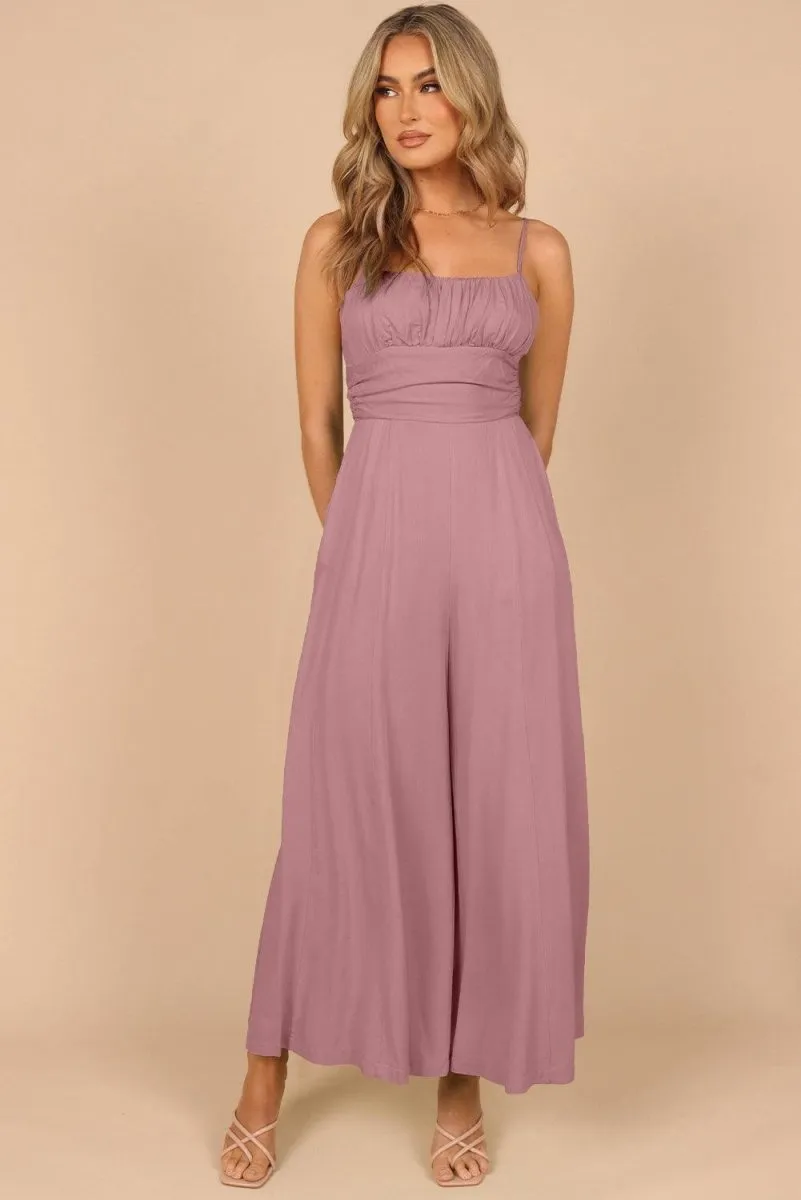 Lizzy Backless Knot Wide-Leg Jumpsuit