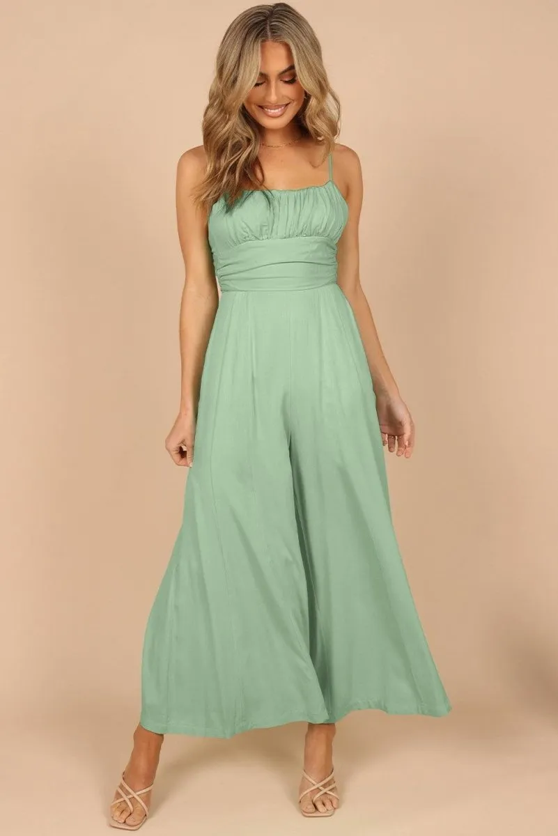 Lizzy Backless Knot Wide-Leg Jumpsuit