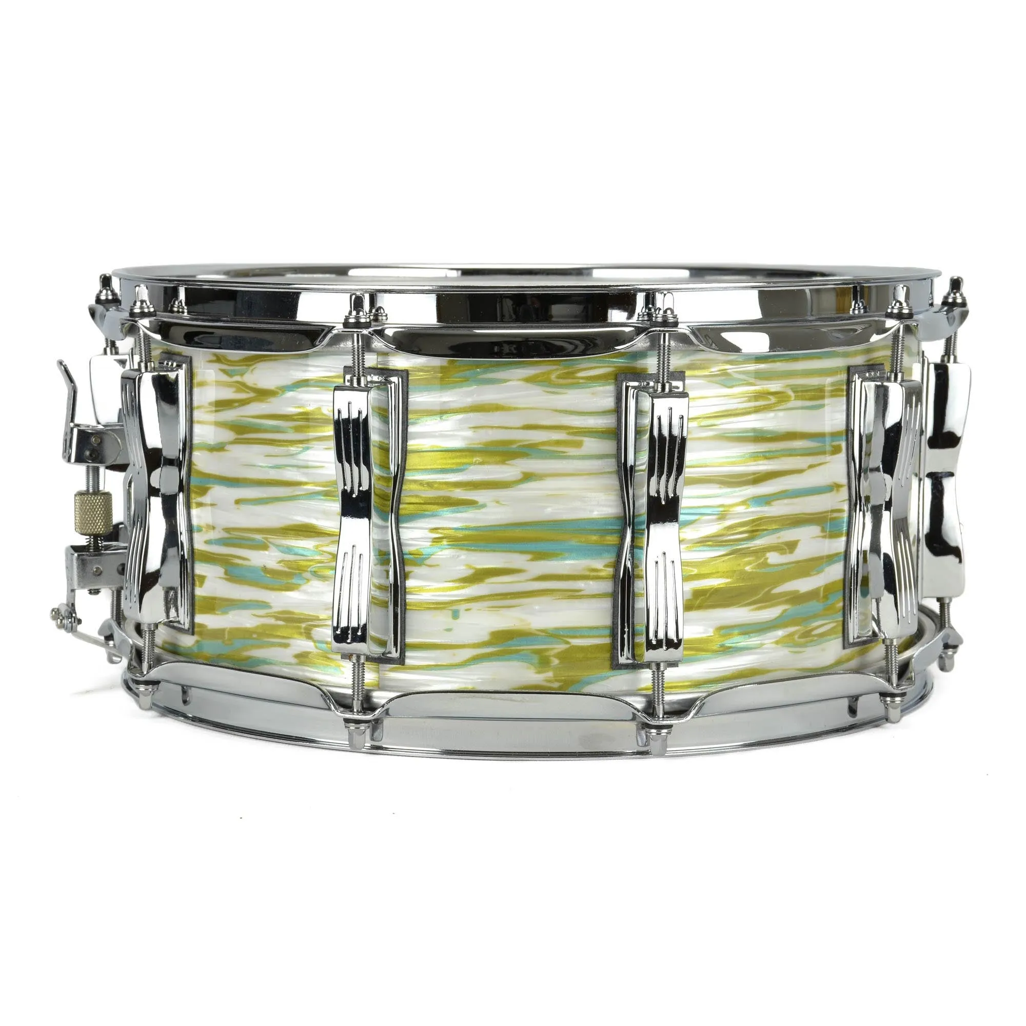 Ludwig 6.5x14" Legacy Classic Custom Snare - 10-Lug - Blue Olive Oyster