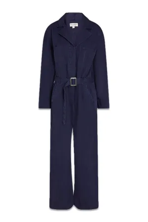 Marie Belted Cotton Jumpsuit