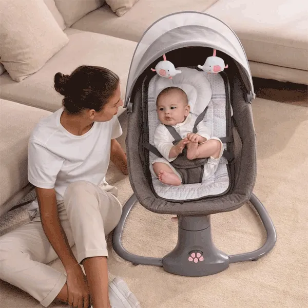 MASTELA 3 IN 1 DELUXE MULTI - FUNCTIONAL BASSINET - PINKISH GREY
