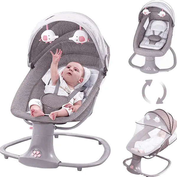 MASTELA 3 IN 1 DELUXE MULTI - FUNCTIONAL BASSINET - PINKISH GREY