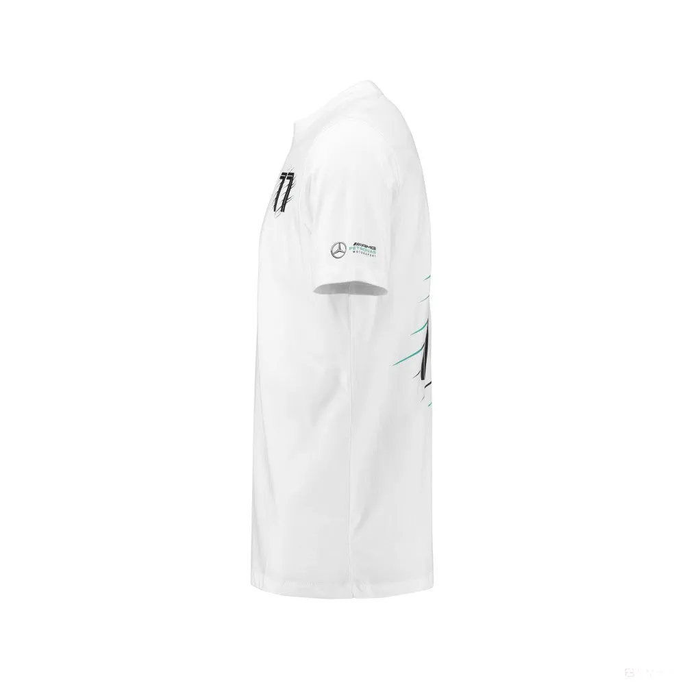 Mercedes Kids T-shirt, Bottas, White, 2018