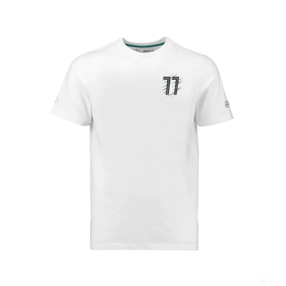 Mercedes Kids T-shirt, Bottas, White, 2018