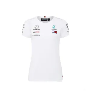 Mercedes Womens T-shirt, Team, White, 2018