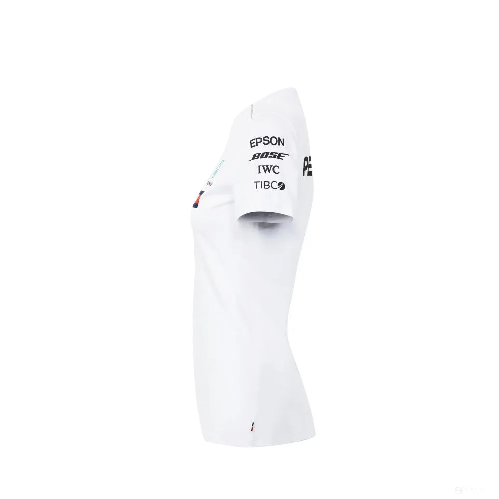 Mercedes Womens T-shirt, Team, White, 2018