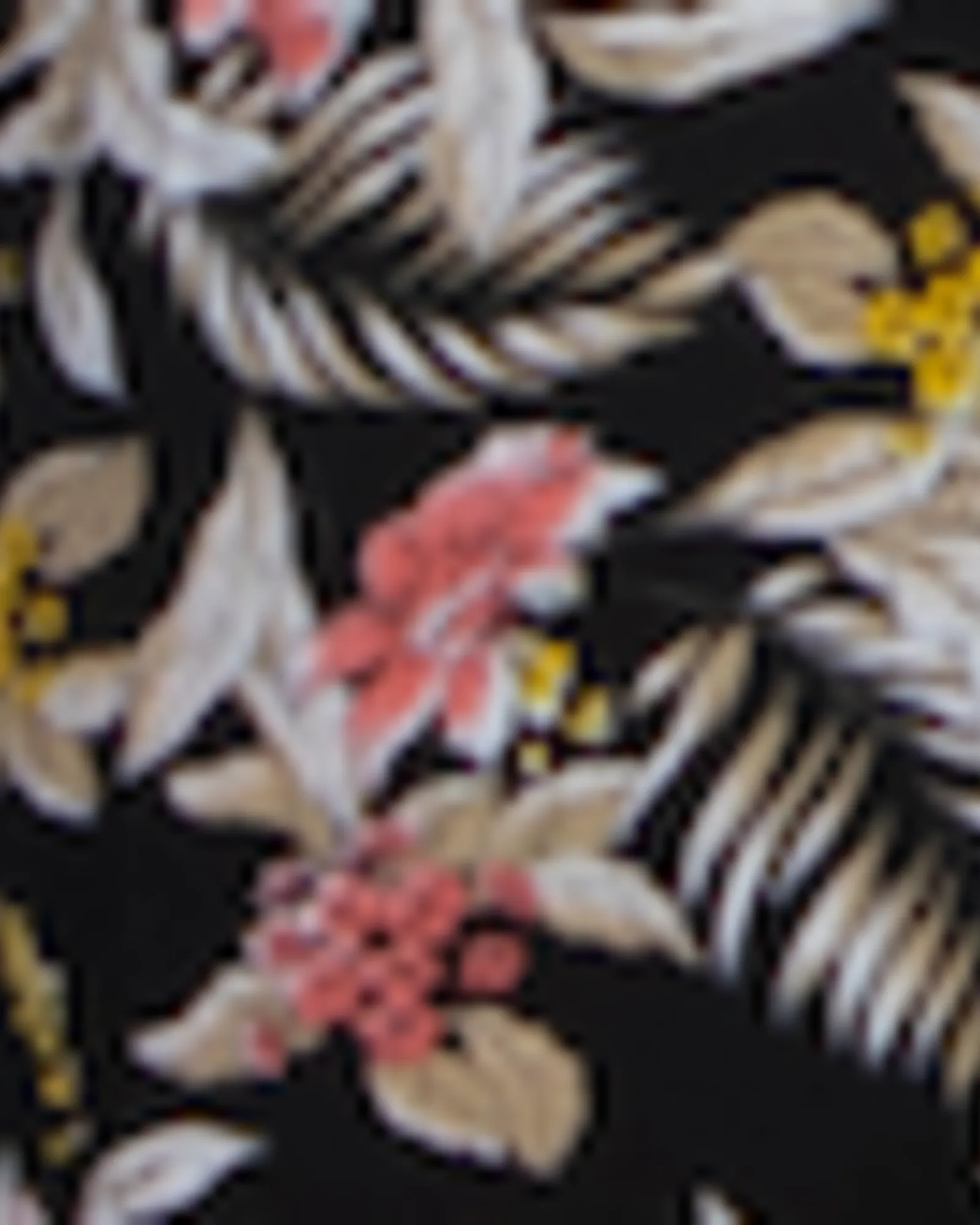 Odessa Ruffle Jumpsuit | BLACK TROPICAL BLOOMS