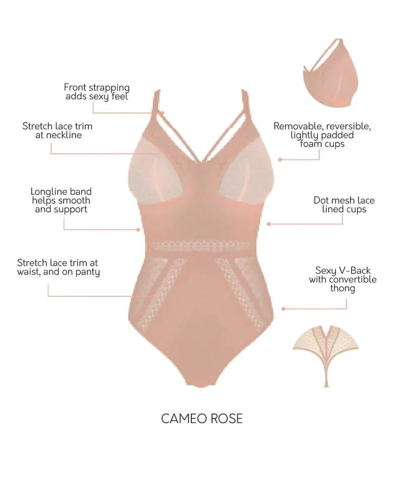 Parfait Mia Dot Plus Bodysuit - Cameo Rose