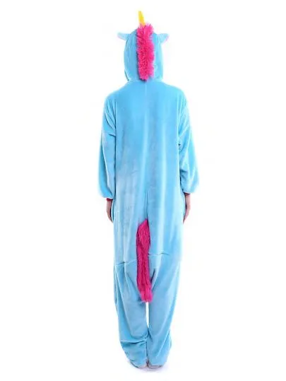 Plush Unicorn onesie pajamas jumpsuit