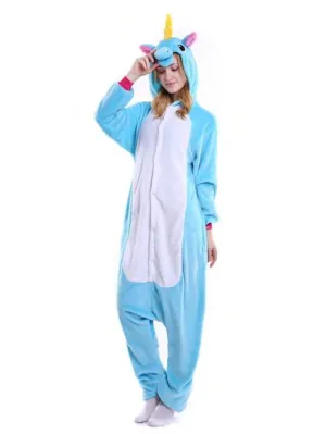 Plush Unicorn onesie pajamas jumpsuit
