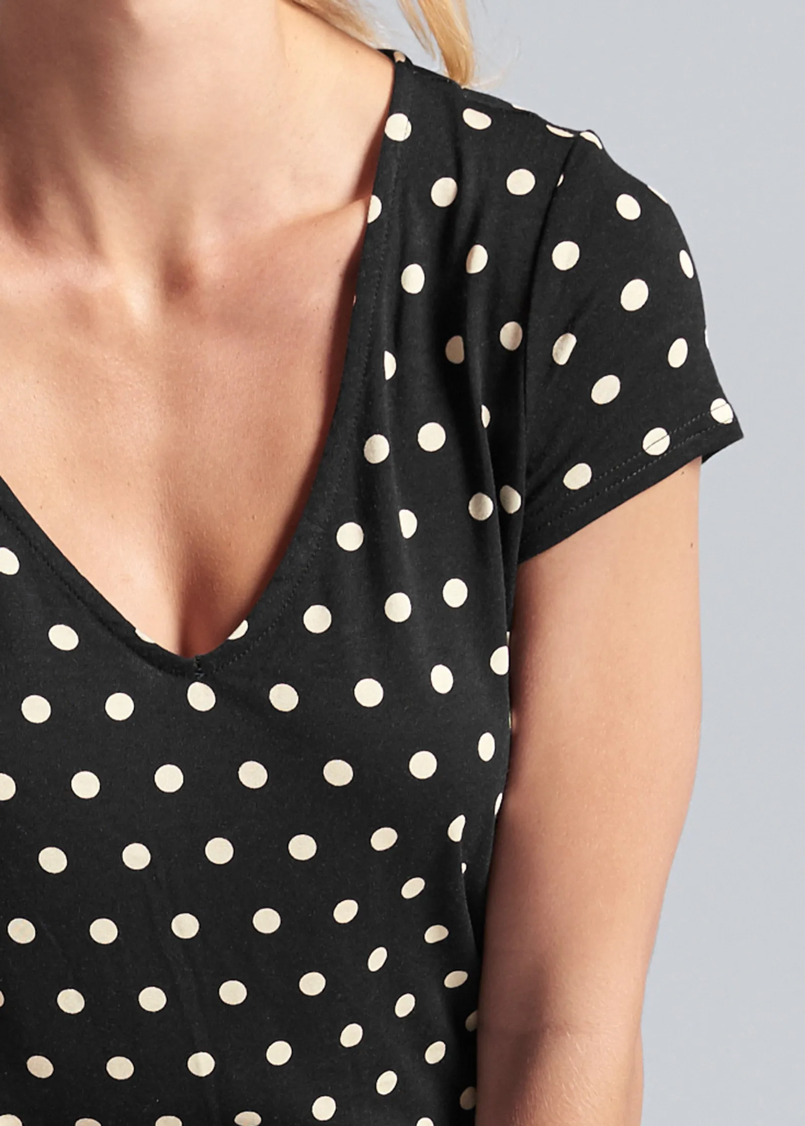 Polka Dot Jumpsuit - Black & White