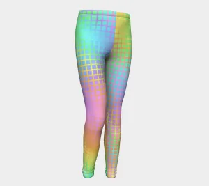Rainbow Grid Kids Leggings