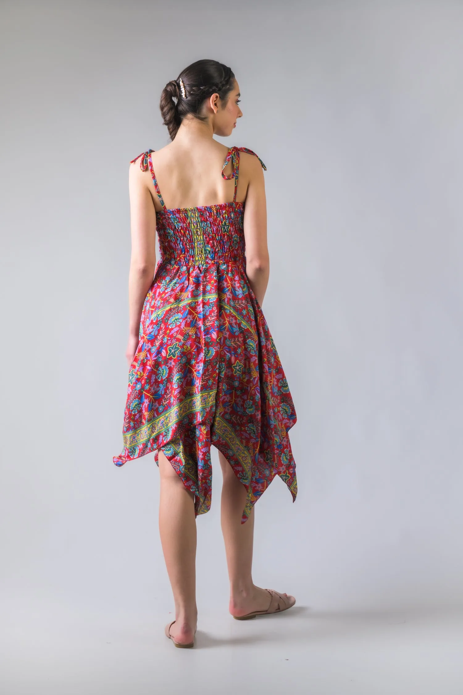 Rhea Scarf Double Layer Dress