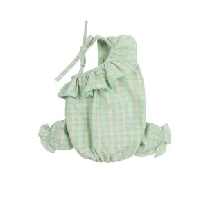 Ruffle Around Jumpsuit- Green