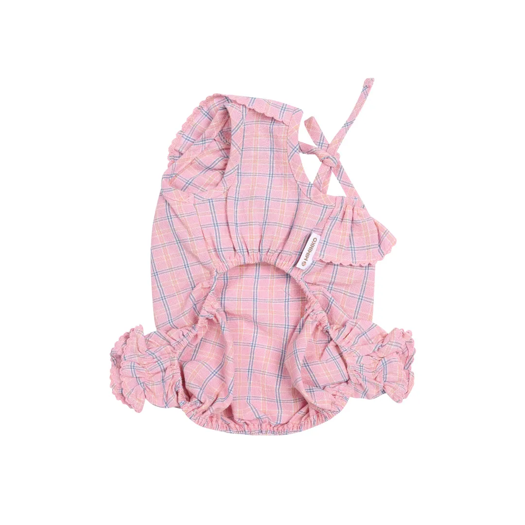 Ruffle Around Jumpsuit- Pink