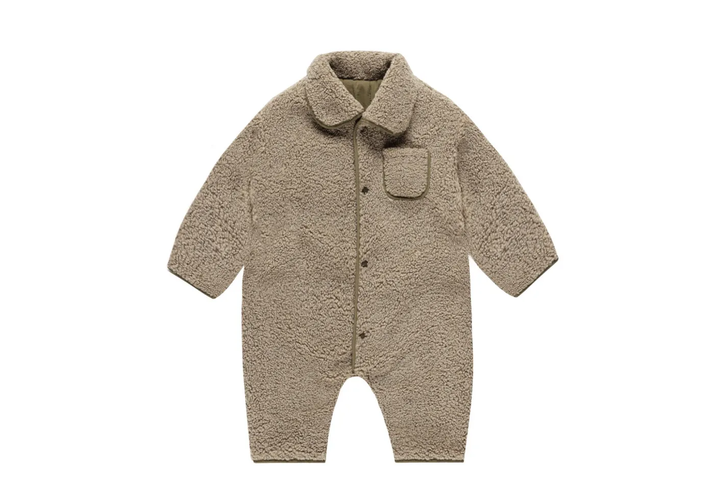 Shirling Zip Reversable Jumpsuit- Olive