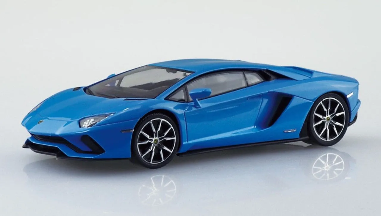 Snap Kit 12-E Lamborghini Aventador S (Pearl Blue) 1/32