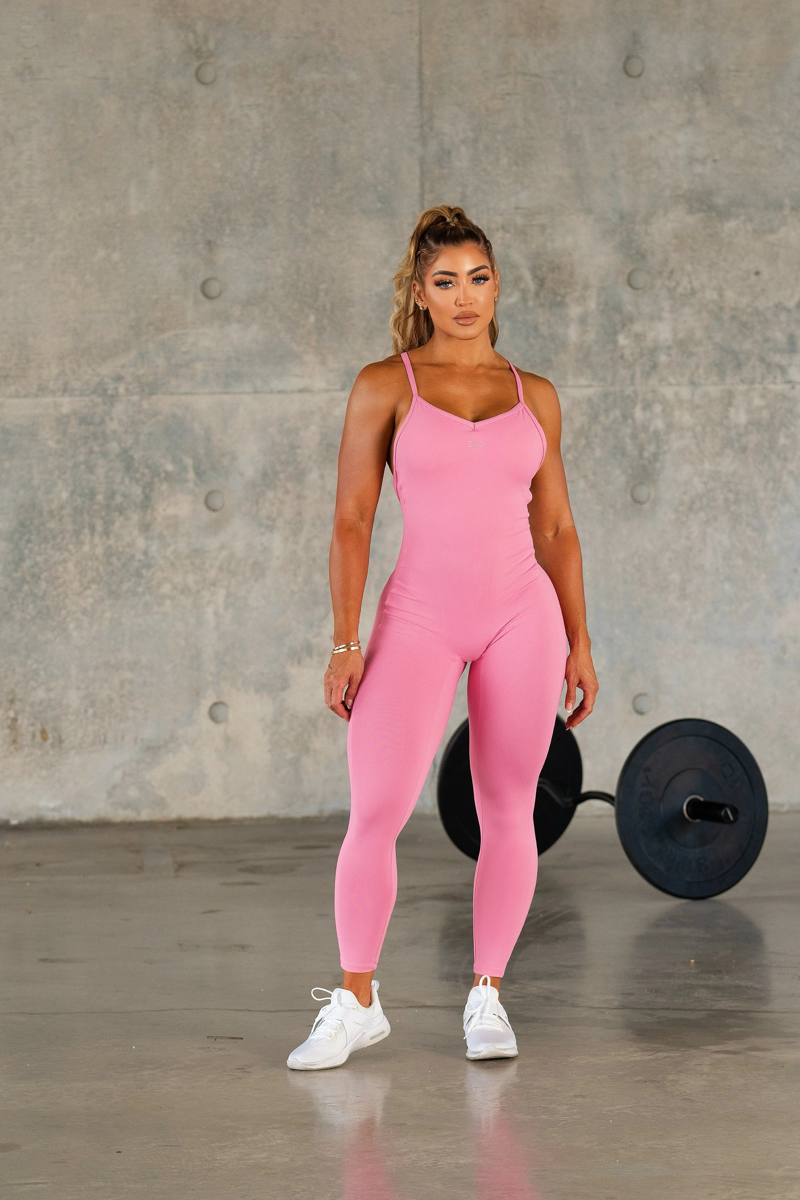 Super Fit Jumpsuit (PINK)