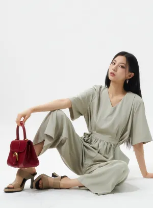 V-Neck Jumpsuit IU326