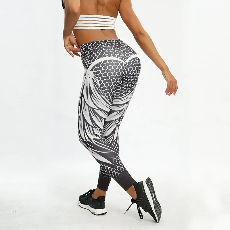 VenusFox Fashion Sexy High Waist Print Skull Fitness Legging