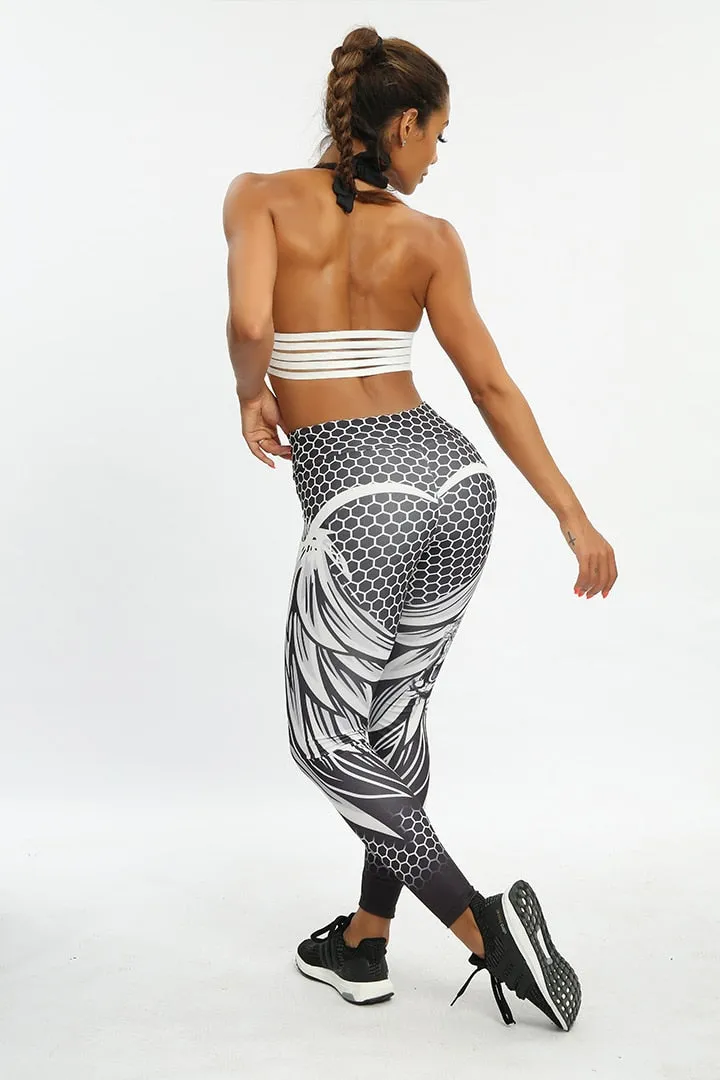VenusFox Fashion Sexy High Waist Print Skull Fitness Legging