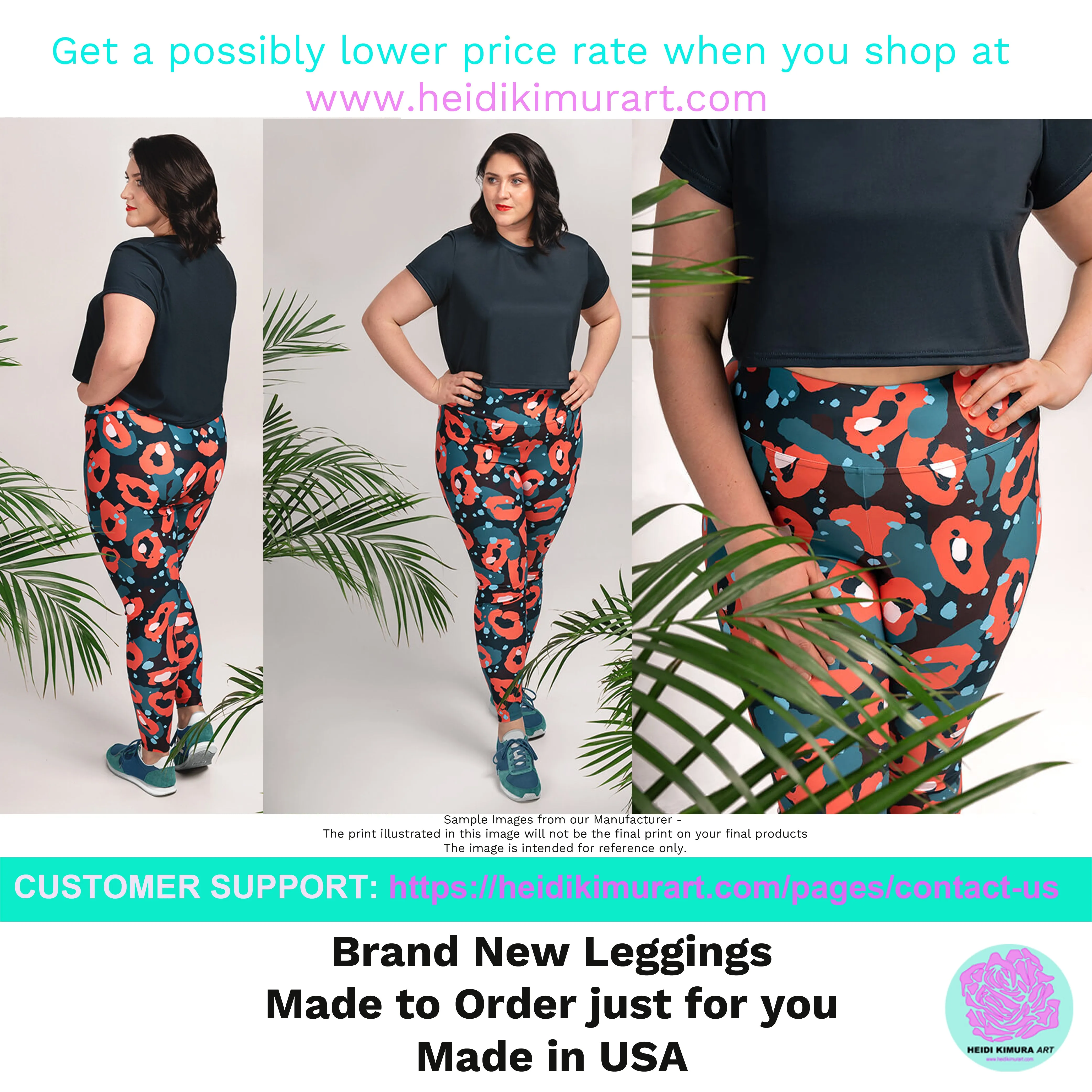 Vertical Striped Plus Size Leggings, White Black Women's Best Yoga Pants- Made in USA/EU