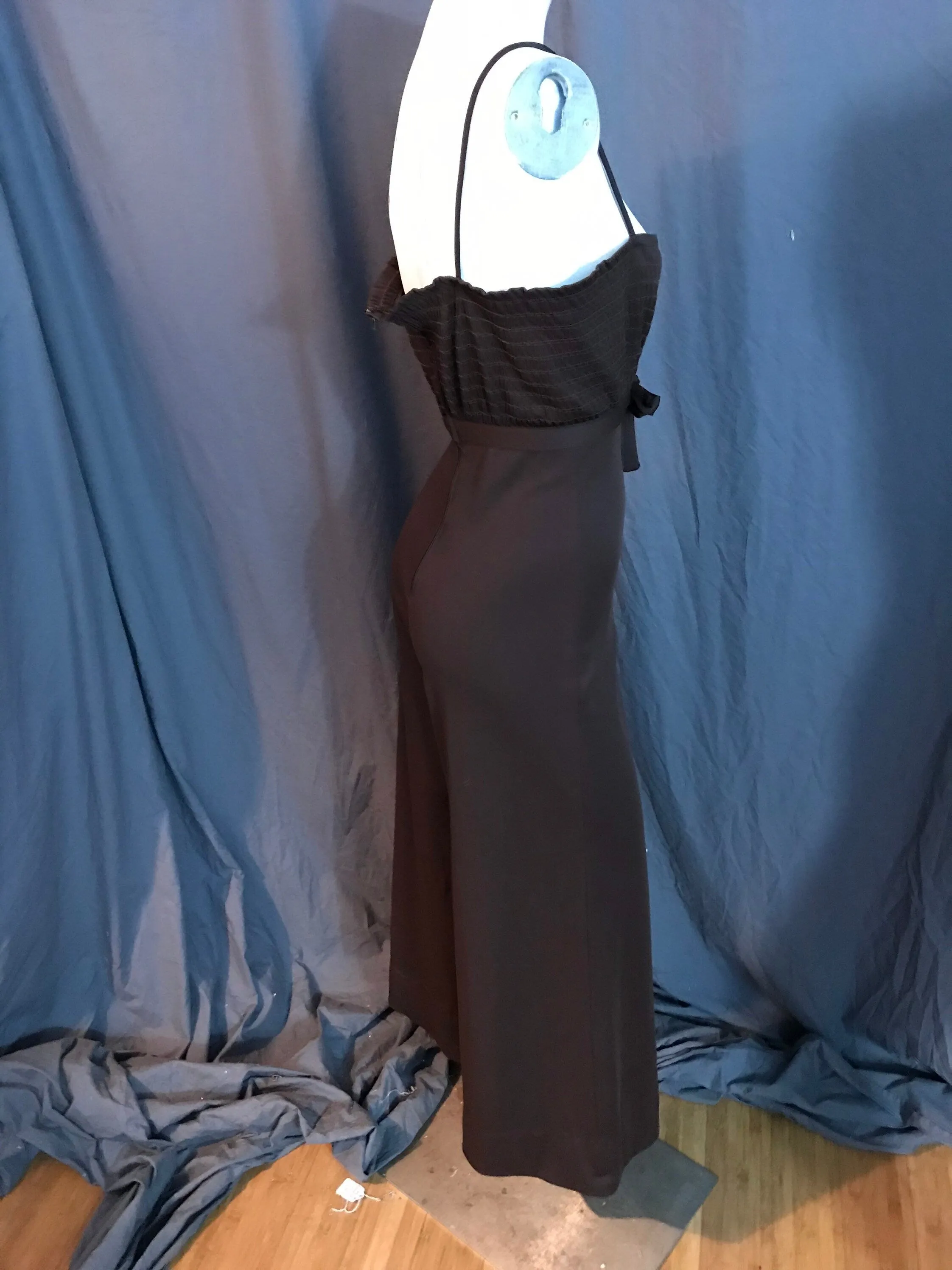 Vintage 1970’s brown bell bottom jumpsuit M