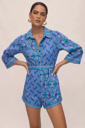 Vista Romper - Sapphire Sky
