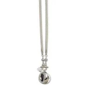 Von Treskow Round Silver Locket Necklace.